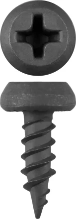 Саморезы ЗУБР &quot;МАСТЕР&quot; фосфатированные, для крепления лист. металла до 0.9 мм, полуцилиндр. головка, 3.5x11мм, 55шт 300116-35-11 купить в Магнитогорске