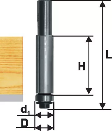 Фреза кромочная прям ф12,7х38мм хв 12мм ДСП Энкор 28054 купить в Магнитогорске