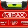 Уровень коробчатый усиленный MIRAX, фрезерованная поверхность, утолщенный профиль, 3 противоударных ампулы (1 поворотная на 360 град), с ручками, 80 см 34603-080 купить в Магнитогорске