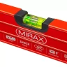 Уровень коробчатый усиленный MIRAX, фрезерованная поверхность, утолщенный профиль, 3 противоударных ампулы (1 поворотная на 360 град), с ручками, 80 см 34603-080 купить в Магнитогорске