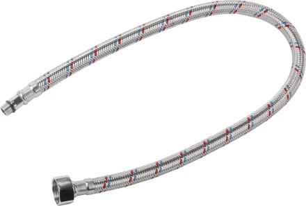 Подводка гибкая STAYER для воды к смесителям, оплетка из нерж стали, укороченная, г/ш 1/2&quot; - 0,6м 51016-060 купить в Магнитогорске