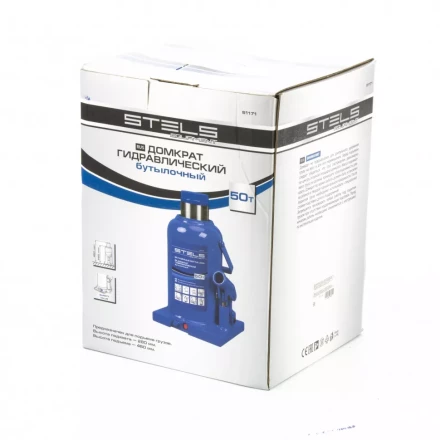 Домкрат гидравлический бутылочный 50 т h подъема 280-450 мм Stels 51171 купить в Магнитогорске