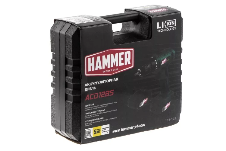 Дрель аккумуляторная HAMMER ACD12BS купить в Магнитогорске