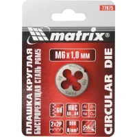 Плашка М12 х 1,25 мм Р6М5 MTX 770949