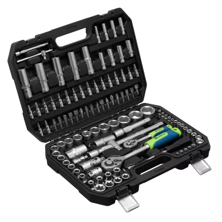 Набор инструментов Сибртех 13389, 1/2&quot;, 1/4&quot;, 108 предметов купить в Магнитогорске