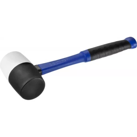 Киянка ЗУБР "ПРОФЕССИОНАЛ" резиновая черно-белая, с фиберглассовой ручкой, 680г 20532-680 купить в Магнитогорске