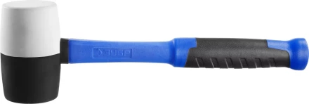 Киянка ЗУБР "ПРОФЕССИОНАЛ" резиновая черно-белая, с фиберглассовой ручкой, 680г 20532-680 купить в Магнитогорске