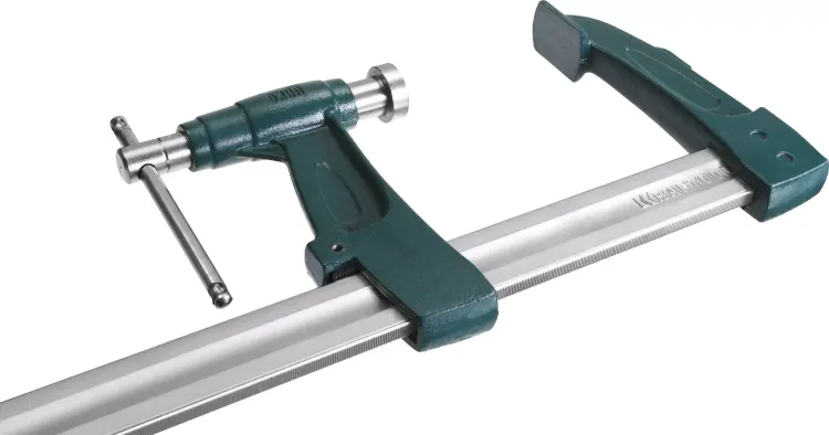 Струбцина KRAFTOOL тип "F", с мультипликаторной прижимной втулкой, 125х600 мм 32013-125-600 купить в Магнитогорске