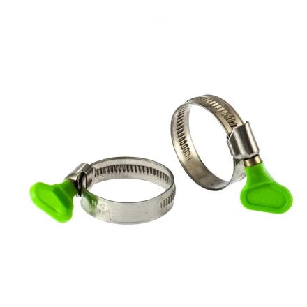 Хомуты металлические червячные 32-44 мм ширина 12 мм W4 с ключом 2 шт Сибртех 476533 купить в Магнитогорске