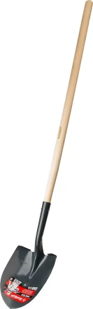 ЗУБР Мастер, 474 х 215 х 1500 мм, полотно 1.6 мм, закалено, дерев. черенок высш. сорт, тип ЛСГ, штыковая лопата (39575) купить в Магнитогорске