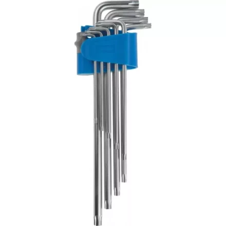 Набор ключей имбусовых ЗУБР &quot;ЭКСПЕРТ&quot; длинные,Cr-Mo сталь,сатиниров покрытие,эргоном держатель,TORX Т10-Т50,9шт 27467-H9 купить в Магнитогорске