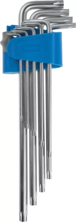 Набор ключей имбусовых ЗУБР &quot;ЭКСПЕРТ&quot; длинные,Cr-Mo сталь,сатиниров покрытие,эргоном держатель,TORX Т10-Т50,9шт 27467-H9 купить в Магнитогорске