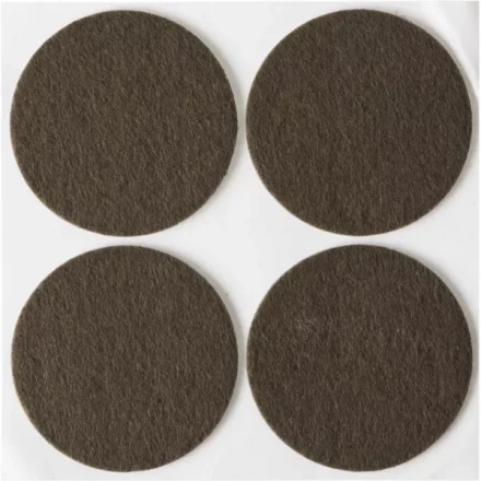 Накладки STAYER &quot;COMFORT&quot; на мебельные ножки, самоклеящиеся, фетровые, коричневые, круглые - диаметр 50 мм, 4 шт 40910-50 купить в Магнитогорске