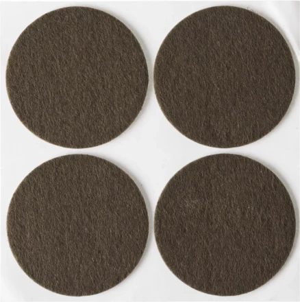 Накладки STAYER &quot;COMFORT&quot; на мебельные ножки, самоклеящиеся, фетровые, коричневые, круглые - диаметр 50 мм, 4 шт 40910-50 купить в Магнитогорске