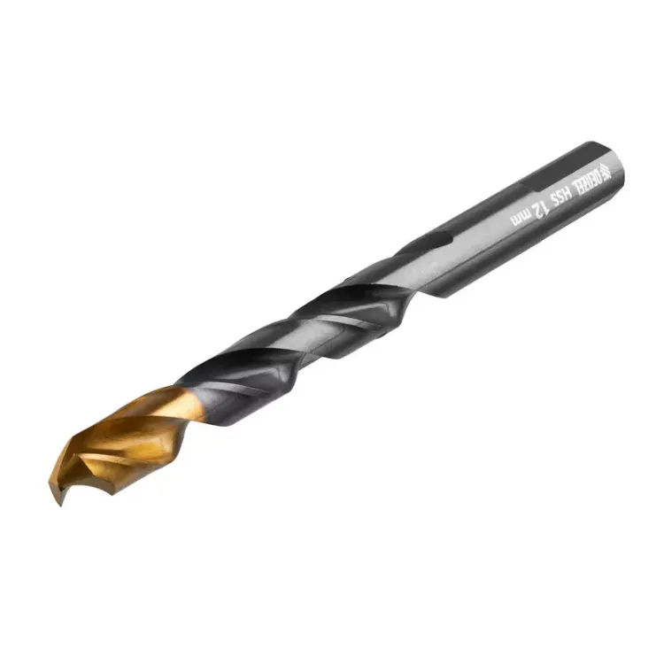 Сверло по металлу, 12 мм, HSS-Tin, Golden Tip, 6 шт. Denzel 717224 купить в Магнитогорске