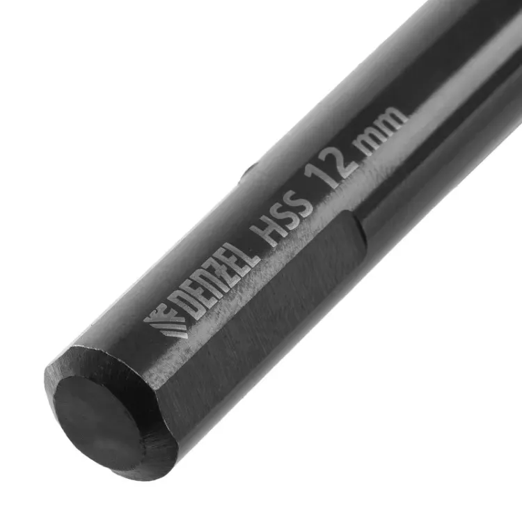 Сверло по металлу, 12 мм, HSS-Tin, Golden Tip, 6 шт. Denzel 717224 купить в Магнитогорске