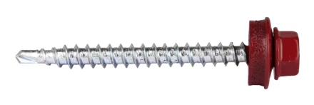 Саморезы ЗУБР &quot;ПРОФЕССИОНАЛ&quot; окраш., RAL 3005 темно-красн., для крепл. кров. матер. к дерев. обреш., 4.8x50мм, 250шт 4-300315-48-050-3005 купить в Магнитогорске