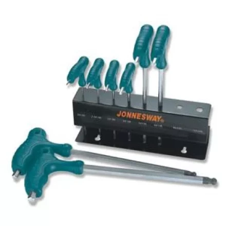 Набор ключей шестигранных двусторонних с шаром 2-10мм 8предметов Jonnesway H10MB08S 48068 купить в Магнитогорске