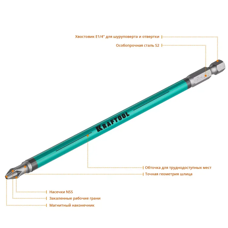 Биты KRAFTOOL OPTIMUM PH 26122-2-150-5 купить в Магнитогорске