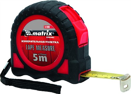 Рулетка Strong 3 м х 16 мм обрезиненный корпус  MATRIX 31078 купить в Магнитогорске