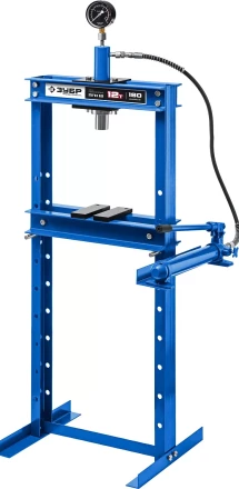 ЗУБР ПГН-12, 12 т, гидравлический пресс с гидронасосом и манометром, Профессионал (43072-12) купить в Магнитогорске