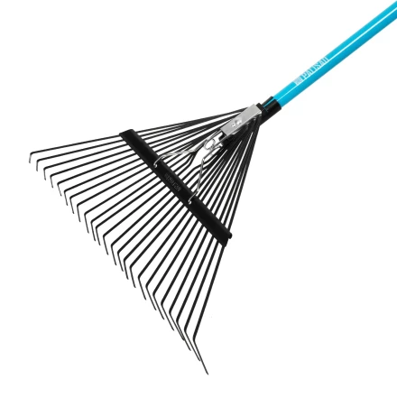 Грабли веерные стальные, 570х1520 мм, 24 зуба, фибергласовый черенок, ПВХ накладка, LUXE// Palisad 617199 купить в Магнитогорске