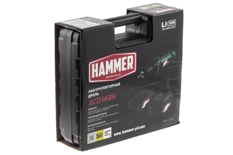 Дрель аккумуляторная HAMMER ACD14BS купить в Магнитогорске