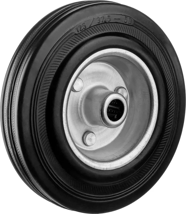 ЗУБР d 125 мм, г/п 100 кг, игольчатый подшипник, резина/металл, колесо, Профессионал (30936-125) купить в Магнитогорске