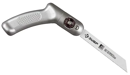 Ножовка ЗУБР &quot;ЭКСПЕРТ&quot; &quot;ТРАНСФОРМЕР&quot; универсал складная многопозицион, с биметаллическим полотном шаг 1мм, 24TPI, 130мм 4-15187 купить в Магнитогорске