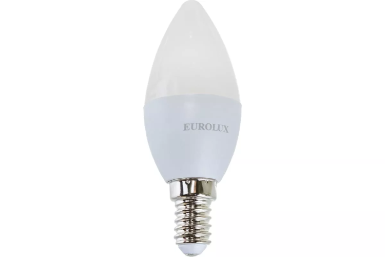 Лампа светодиодная EUROLUX LL-E-C37-5W-230-4K-E14 76/2/3 купить в Магнитогорске
