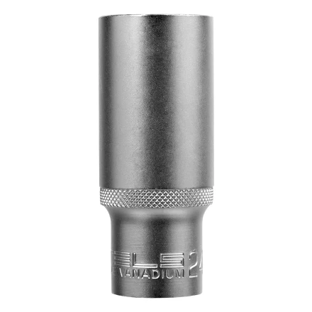 Головка торцевая удлиненная, 24 мм, шестигранная, CrV, под квадрат 1/2 Stels 13883 купить в Магнитогорске