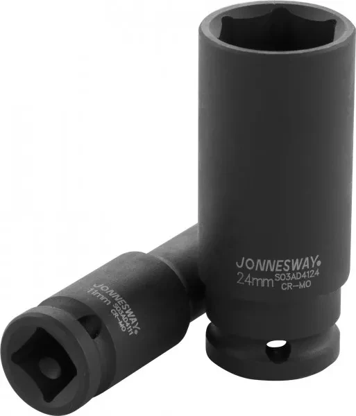 Головка ударная шестигранная 1/2" М21  удлиненная S03АD4121 Jonnesway 47198 купить в Магнитогорске