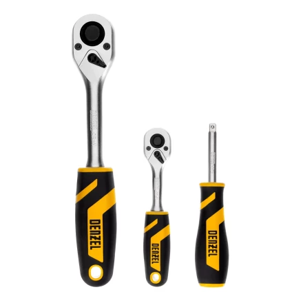 Набор инструментов Denzel 15813, 1/2&quot;, 1/4&quot;, CrV, S2, пластиковый кейс, 94 предмета купить в Магнитогорске