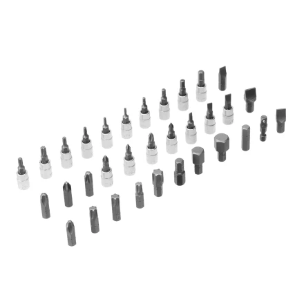 Набор инструментов Denzel 15813, 1/2&quot;, 1/4&quot;, CrV, S2, пластиковый кейс, 94 предмета купить в Магнитогорске