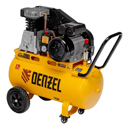 Компрессор воздушный рем. привод Denzel BCI 2100/50, 2,1 кВт, 50 литров, 400 л/мин купить в Магнитогорске