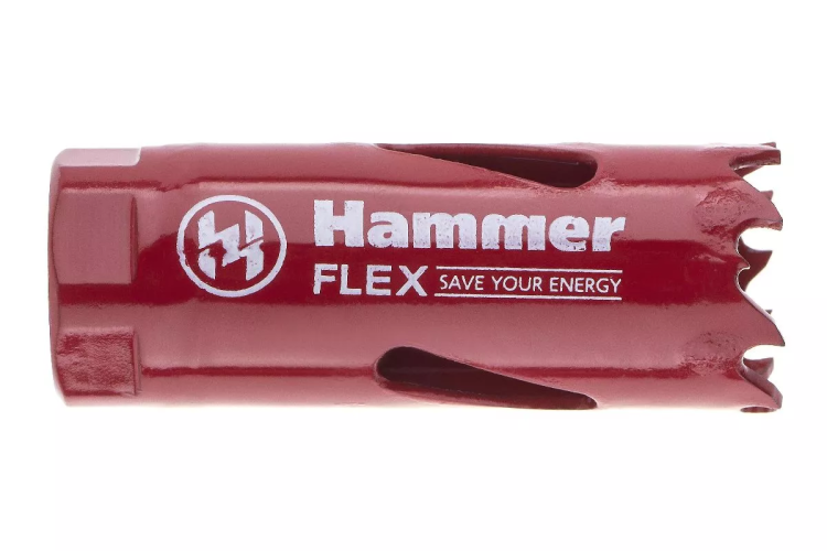 Коронка биметаллическая HAMMER Ф20х38мм 1/2" BiMETALL (224-002) купить в Магнитогорске