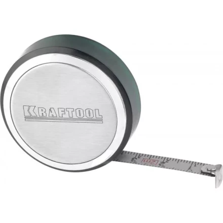 Рулетка KRAFTOOL, SuperKompakt, корпус из нержавеющей стали, 2мх8мм 34147-02 купить в Магнитогорске