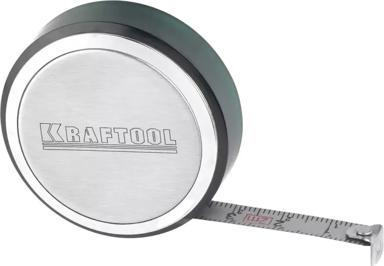 Рулетка KRAFTOOL, SuperKompakt, корпус из нержавеющей стали, 2мх8мм 34147-02 купить в Магнитогорске