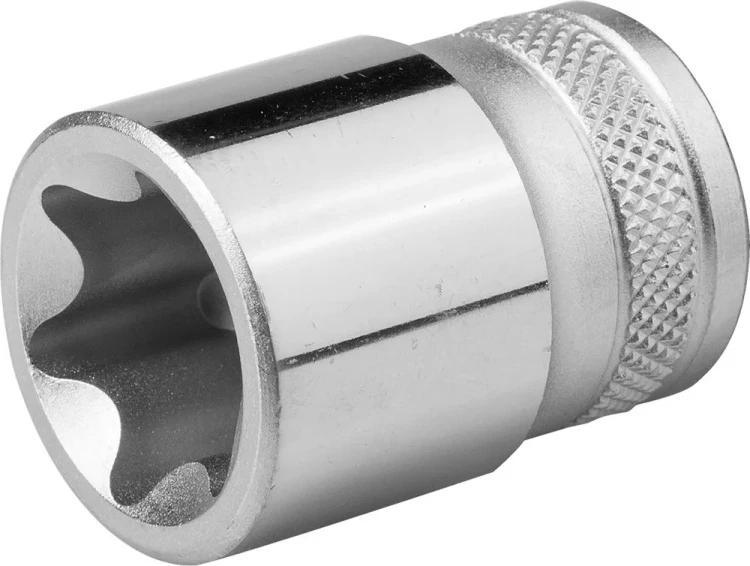 Торцовая головка KRAFTOOL "INDUSTRIE QUALITAT", Cr-V, внешний TORX, хромосатинированная, 1/2", Е 24 27810-24_z01 купить в Магнитогорске