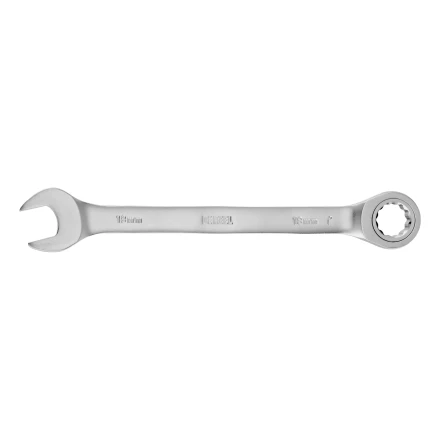 Ключ комбинированный трещоточный, 18 мм, CrV, матовый хром// Denzel 14712 купить в Магнитогорске