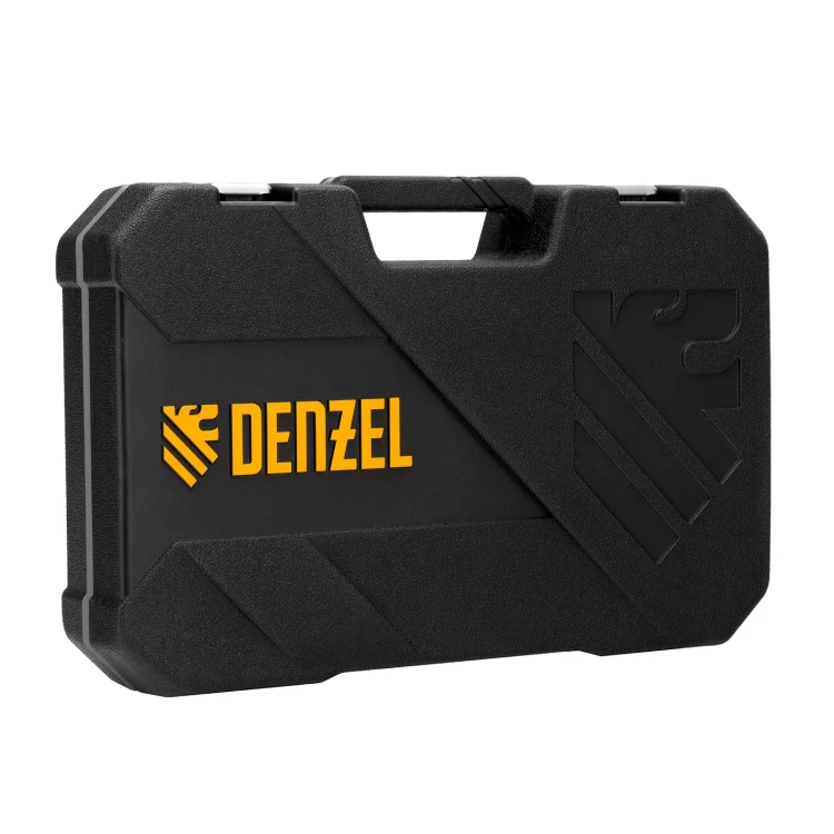 Набор инструментов Denzel 15814, 1/2", 1/4", CrV, S2, пластиковый кейс, 109 предметов купить в Магнитогорске