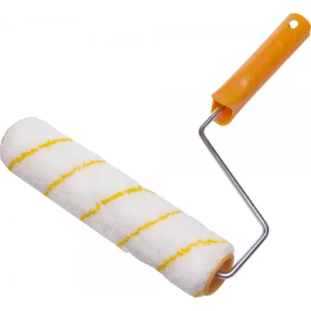 Валик GIRPAINT ПОЛИАКРИЛ малярный в сборе, ворс 12мм, бюгель 6мм, 40х240мм, STAYER Master 0315-24 купить в Магнитогорске