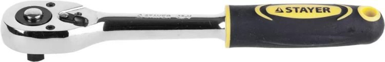 Трещотка для торцовых головок STAYER "PROFI", Сr-V сталь, 45 зубцов, 3/8" 27786-3/8 купить в Магнитогорске