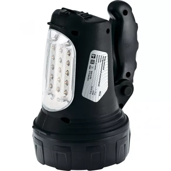 Фонарик поисковый, многофункциональный, аккумуляторный,1+ 15 LED , Stern 90534 купить в Магнитогорске