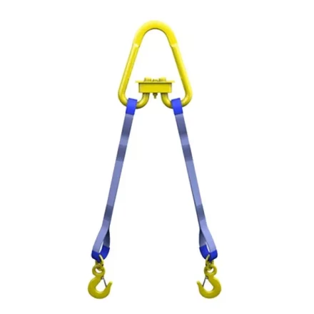 Строп текстильный двухветвевой 2СТ 4 т L=1.5 м SF6 75 мм Звено РТ-3 с кч самозапирающийся с ушком г-п 3 купить в Магнитогорске