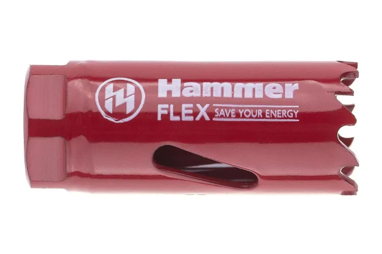 Коронка биметаллическая HAMMER Ф22х38мм 5/8" BiMETALL (224-003) купить в Магнитогорске
