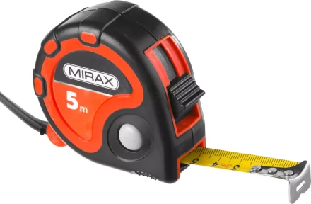 Рулетка MIRAX, 3 стопора, двухкомпонентный пластиковый корпус, 5мх19мм 34013-05-19 купить в Магнитогорске