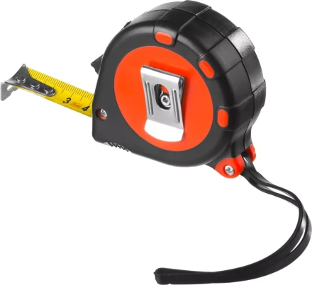 Рулетка MIRAX, 3 стопора, двухкомпонентный пластиковый корпус, 5мх19мм 34013-05-19 купить в Магнитогорске