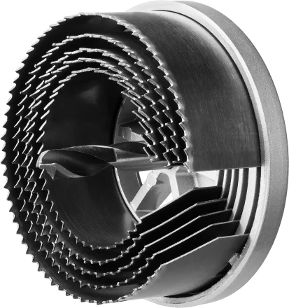 Пила сегментная наборная ЗУБР &quot;ЭКСПЕРТ&quot; по дереву, 5 полотен: 60-67-74-83-95х32 мм 29595-H5-32 купить в Магнитогорске