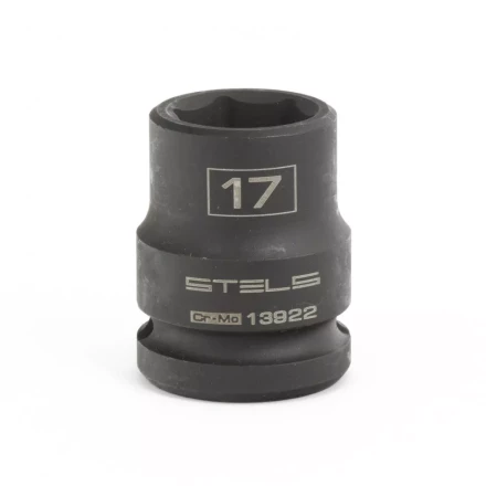Головка ударная шестигранная 17 мм 1/2&quot; CrMo Stels 13922 купить в Магнитогорске